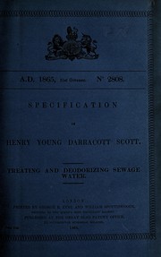 Cover of: Specification of Henry Young Darracott Scott