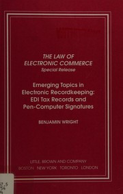Cover of: The law of electronic commerce