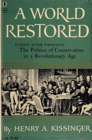 Cover of: A world restored