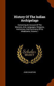 Cover of: History of the Indian Archipelago
