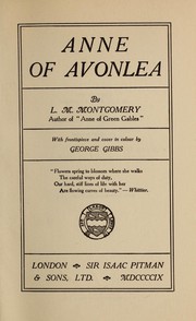 Cover of: Anne of Avonlea