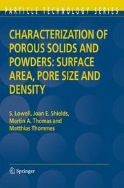 Cover of: Characterization of porous solids and powders