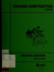 Cover of: Building construction 12-22-32