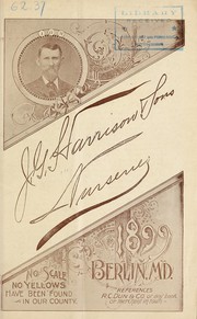 Cover of: J.G. Harrison & Sons nurseries