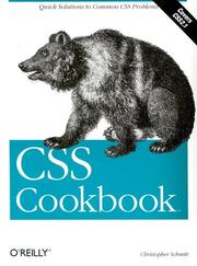 Cover of: CSS Cookbook