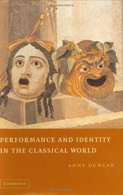 Cover of: Performance and identity in the classical world