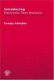 Cover of: Introducing electronic text analysis