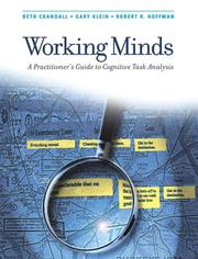 Cover of: Working minds
