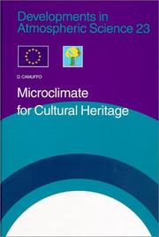 Cover of: Microclimate for cultural heritage