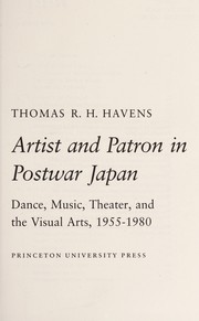 Cover of: Artist and patron in postwar Japan