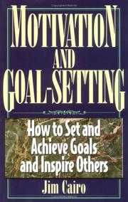 Cover of: Motivation and goal-setting