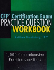 Cover of: CFP certification exam practice question workbook