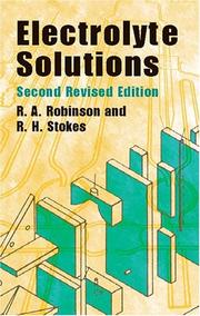 Cover of: Electrolyte solutions