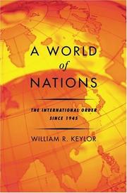 Cover of: A world of nations