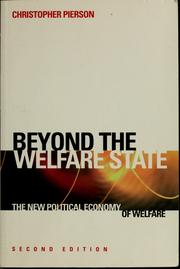Cover of: Beyond the welfare state?