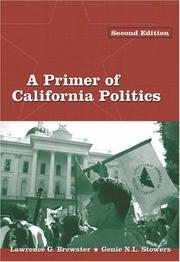 Cover of: A primer of California politics
