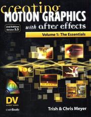 Cover of: Creating motion graphics with After Effects