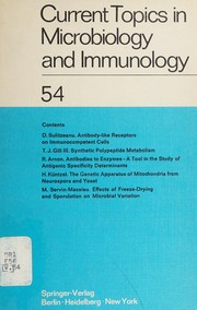 Cover of: Current topics in microbiology and immunology