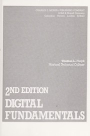 Cover of: Digital fundamentals