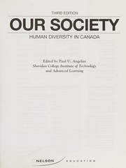 Cover of: Our society
