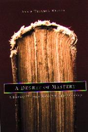 Cover of: A degree of mastery
