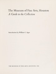 Cover of: The Museum of Fine Arts, Houston