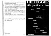 Cover of: Heidegger et la question de Dieu
