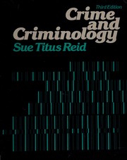 Cover of: Crime and criminology