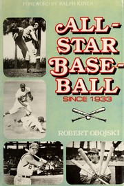 Cover of: All-star baseball since 1933