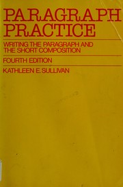 Cover of: Paragraph practice