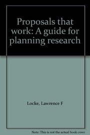 Cover of: Proposals that work