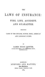 Cover of: The laws of insurance