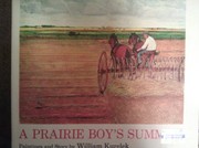 Cover of: A prairie boy's summer