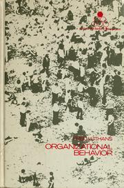 Cover of: Organizational behavior
