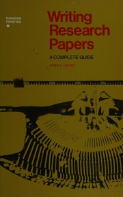 Cover of: Writing research papers: a complete guide
