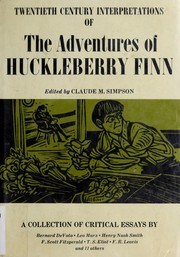 Cover of: Twentieth Century Interpretations of "The Adventures of Huckleberry Finn