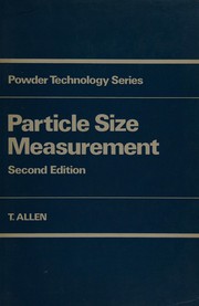 Cover of: Particle size measurement