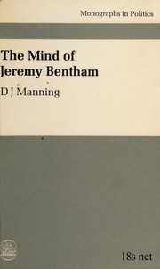 Cover of: The mind of Jeremy Bentham