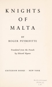Cover of: Chevaliers de Malte