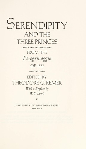 Serendipity and the Three Princes cover