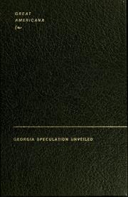 Cover of: Georgia speculation unveiled