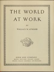 Cover of: The world at work