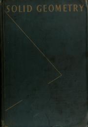 Cover of: Solid geometry