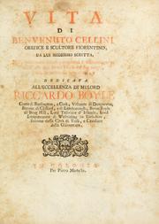 Cover of: Vita di Benvenuto Cellini