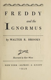Cover of: Freddy and the Ignormus