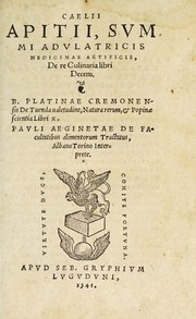 Cover of: De re coquinaria