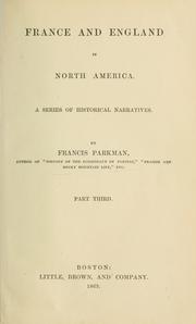 Cover of: Discovery of the Great West: France and England in North America, part third
