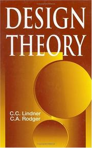 Cover of: Design theory