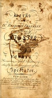 Cover of: The works of the late Dr. Benjamin Franklin