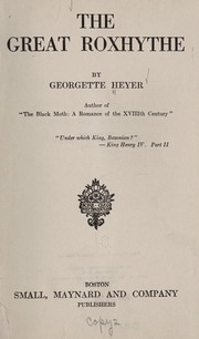 Cover of: The Great Roxhythe